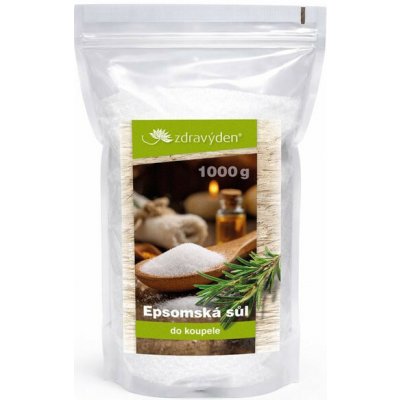 Zdravý den Epsomská sůl do koupele 1000 g – Zboží Dáma
