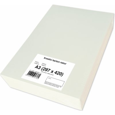 Kreslící karton A3/200/180g - nebělený natur – Hledejceny.cz