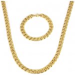 Impress Jewelry sada z chirurgické oceli Masive Cuban Gold / řetízek a náramek 160721111536-11 – Zbozi.Blesk.cz