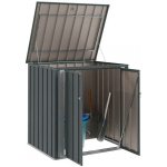 Omaxi zahradní úložná bedna 101,5 x 82 x 100 cm ocel černá 750464 – Zboží Mobilmania