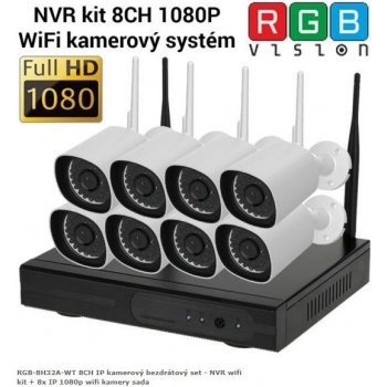 RGB.vision RGB-8H32A-WT 8CH IP kamerový bezdrátový set - NVR wifi kit + 8x IP 1080p wifi kamery sada