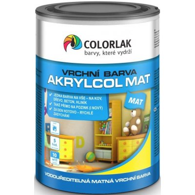 Colorlak Akrylcol mat 2,5 l slonová kost – Zboží Mobilmania