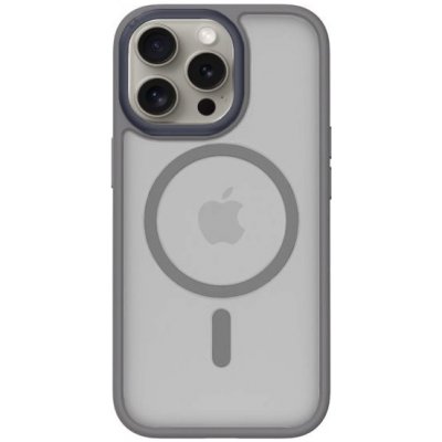 MOMAX transparentní s MagSafe iPhone 15 Pro - šedé