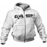 Gasp 1,2 LBS HOODIE WHITE mikina s kapucí Gasp bílá – Sleviste.cz