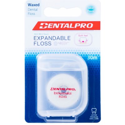 DentalPro Expandable Floss zubní nit 30 m – Hledejceny.cz