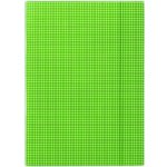 Donau A4 spisové desky s gumou lepenka, kostkovaný vzor - zelená – Zboží Živě