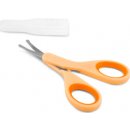 Kosmetické nůžky Chicco Nůžky s kulatou špičkou oranžové