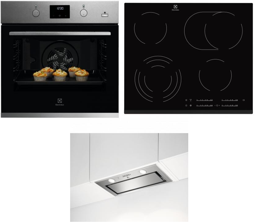 Set Electrolux KODGH70TX + EHF6547FXK + LFG716X