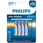Philips Ultra Alkaline AAA 4ks LR03E4B/10 – Zboží Živě
