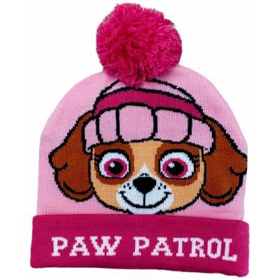 dívčí zimní čepice Tlapková patrola Skye tm. růžová – Sleviste.cz