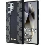 DKNY PU Leather Checkered Pattern Magsafe pro Samsung Galaxy S24 Ultra Black DKHMS24LPCPVSLK – Sleviste.cz