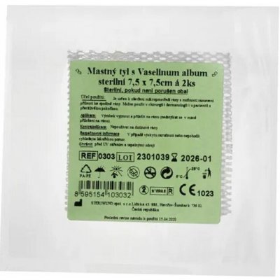 Steriwund Krytí sterilní mastný tyl 7,5 x 7,5 cm 2 ks – Zbozi.Blesk.cz
