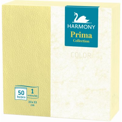 Harmony ubrousky papírové barevné Color žlutá 50ks 33x33cm – Zboží Mobilmania