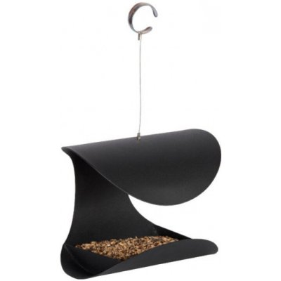 Esschert Design Závěsné ocelové krmítko OPEN 23,2 x 19,8 x 18,8 cm černé – Zboží Mobilmania