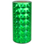 Univerzální hologramová samolepící fólie na metry motiv 4 čtverce - šíře 25cm - zelená