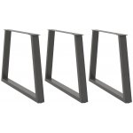 Omaxi 957635 Nohy k jídelnímu stolu ve tvaru V 3 ks antracitové 100 x 72-73,3 cm ocel – Hledejceny.cz