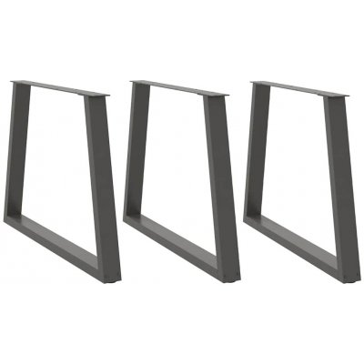 Omaxi 957635 Nohy k jídelnímu stolu ve tvaru V 3 ks antracitové 100 x 72-73,3 cm ocel – Hledejceny.cz