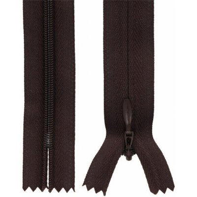 Zip spirálový skrytý 3 mm, 30 cm, nedělitelný, jezdec dekorativní - 304 – Hledejceny.cz