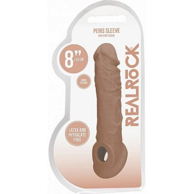 RealRock Penis Sleeve 8 - brown – Zboží Mobilmania