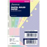 Filofax Náplň kapesní, linkovaný, mix barev, pastel (6 barev) – Zboží Dáma