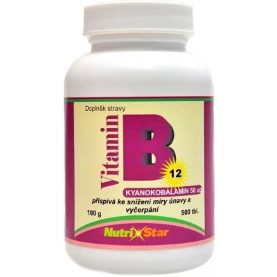 Nutristar Vitamín B12 50 mcg 500 tablet – Hledejceny.cz