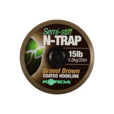 Korda šňůra N-Trap Semi Stiff 20m 15 lbs Gravel Brown – Hledejceny.cz