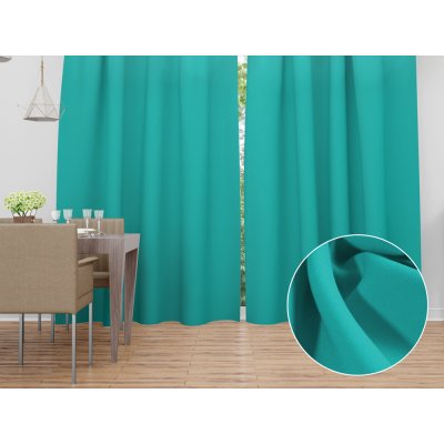Biante Dekorační závěs Rongo RG-020 Tyrkysový 140x250 cm – Zboží Mobilmania