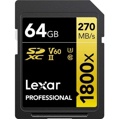 Lexar SDXC UHS-II 64 GB LSD1800064G-BNNNG – Zbozi.Blesk.cz