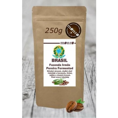 Monro Brasil Fazenda Irmãs Pereira Natural Fermented káva Arabika zrnková 250 g – Hledejceny.cz