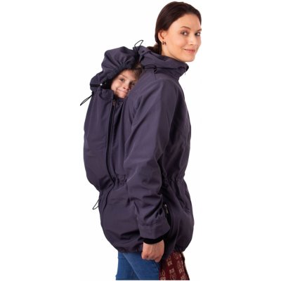 Jožánek softshellová těhotenská a nosící bunda Alice 2 antracitová tmavě šedivá – Zboží Mobilmania