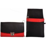 Neus Kožená kasírka s pouzdrem 552-785 black/red – Sleviste.cz