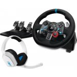 Logitech G29 Wheel+A10 PS4 Headset White 991-000486 – Hledejceny.cz