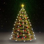 vidaXL vánoční stromek světelná síť se 180 LED diodami studená bílá 180 cm – Hledejceny.cz