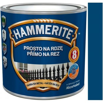 Akzo Nobel Hammerite přímo na rez, 0,25l, hladký modrý