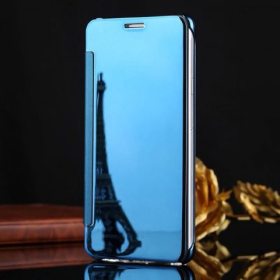 Pouzdro SES Zrdcadlové silikonové flip Samsung Galaxy A71 A715F - modré