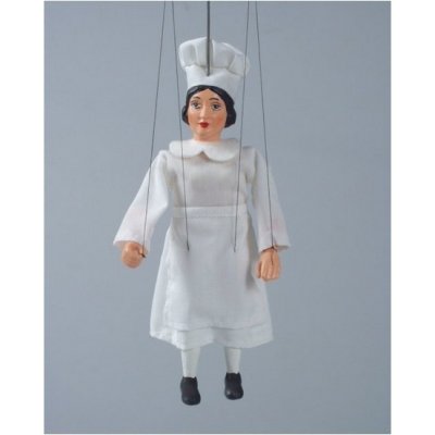 Mašek umělecká výroba loutka sádrová Kuchařka 20 cm – Zboží Dáma