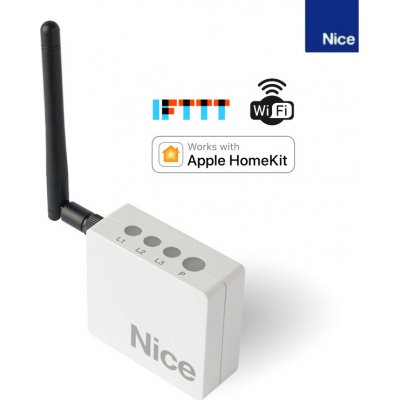 IT4WIFI inteligentní WIFI přijímač pro ovládání pohonu NICE s rozhraním IBT4N. Kompatibilní s Apple HomeKit a IFTTT.