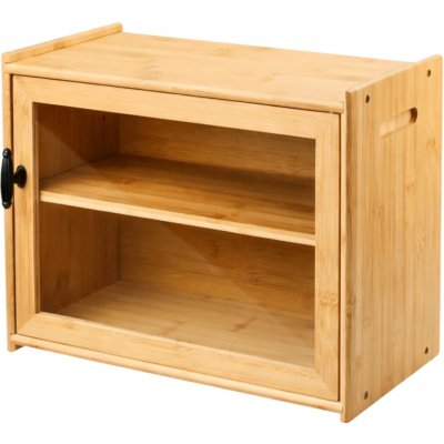 Bambusový chlebník s dvojitou komorou, velkokapacitní – Zbozi.Blesk.cz