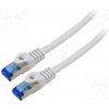 síťový kabel Lanberg PCF6A-10CC-0200-S Patch, S/FTP, 6a, lanko, CCA, LSZH, 2m, šedý