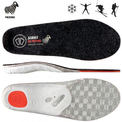 Sidas 3D Winter Merino Vložky do bot black/silver – Hledejceny.cz