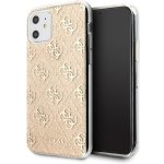 Pouzdro Guess 4G Glitter iPhone 11 zlaté – Zboží Mobilmania