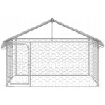 vidaXL Venkovní psí kotec se střechou 200 x 200 x 150 cm – Zboží Dáma