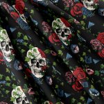 IMPAR Legínovina – Flower skulls – Hledejceny.cz