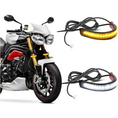 motoLEDy DRL FLEX LED denní svícení + dynamické pokyny pro motocykly – Zboží Mobilmania