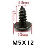 Vrut M5x12, balení 0,5kg, cca 260ks – Zbozi.Blesk.cz