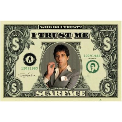 Plakát - Scarface dollar – Zboží Dáma