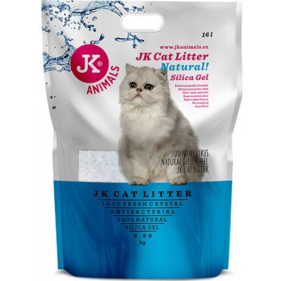 JK Animals Litter Silica gel natural kočkolit 6,8 kg/16 l – Zboží Mobilmania