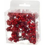 Dekorace MagicHome Vánoce, bobule, červené, 9x9x4 cm, bal. 10ks – Hledejceny.cz
