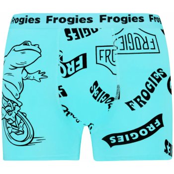 Frogies Logo černá | tyrkysová