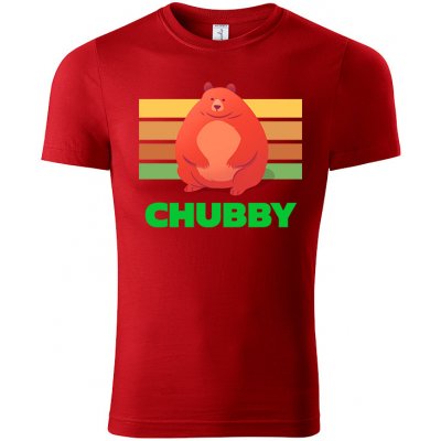 MemeMerch tričko Chubby Petr červená – Zboží Mobilmania